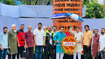 জুলাই গণঅভ্যুত্থান দিবস উপলক্ষে সিলেটে স্মৃতিসৌধে মহানগর বিএনপির পুষ্পার্ঘ্য অর্পণ