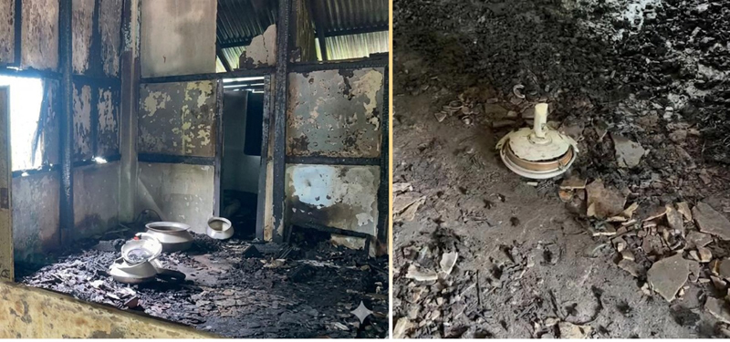 বিয়ানীবাজারে রাতের আঁধারে বসতঘরে আগুন ॥ আগুনের সূত্রপাত নিয়ে রহস্য