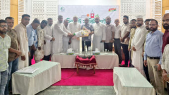মন্ত্রী আরিফুল হক চৌধুরীর সাথে সিলেট মহানগর ব্যবসায়ী ঐক্য কল্যাণ পরিষদের সৌজন্য সাক্ষাৎ
