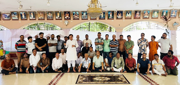 শুভ জন্মাষ্টমী উপলক্ষে কয়েস লোদী, মিফতাহ সিদ্দিকী ও ইমদাদ চৌধুরীর সাথে পুজা উদযাপন কমিটির মতবিনিময়
