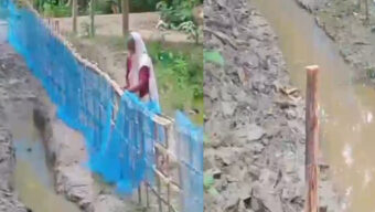 রাস্তা কেটে পরিবার অবরুদ্ধের অভিযোগ জকিগঞ্জে