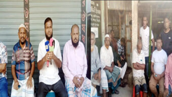 সিলেট শহরতলীর ধোপাগুলে হয়রানীর প্রতিবাদে ফেলুডা ব্যবসায়ীদের সভা