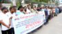 সিএনজি শ্রমিক নেতা তিতাসকে অপহরণ ও সাজানো মামলায় গ্রেফতারের প্রতিবাদে শাহী ঈদগাহ উপ-পরিষদের মানববন্ধন 