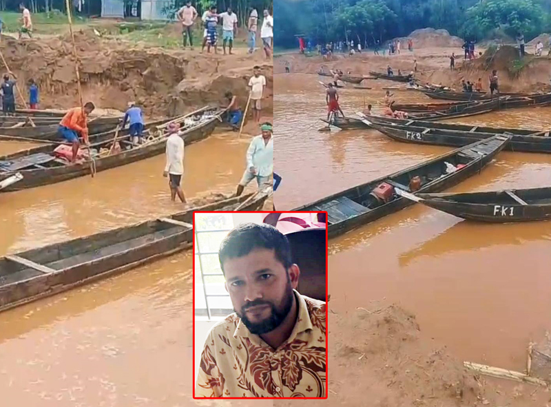 ভূমি কর্মকর্তা রেবুল’র নেতৃত্বে বালু লুট নিরিহ লোকজনের নামে মামলা দিয়ে চাঁদা দাবি