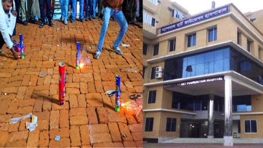 একপাশে আতশবাজির উৎসব অন্যপাশে নিঃশ্বাসের কঠিন যুদ্ধ