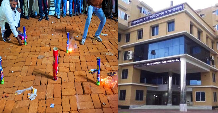 একপাশে আতশবাজির উৎসব অন্যপাশে নিঃশ্বাসের কঠিন যুদ্ধ