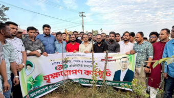 যুবদলের ৪৮তম প্রতিষ্ঠাবার্ষিকীতে সিলেট জেলা ও মহানগর যুবদলের বৃক্ষরোপণ কর্মসূচি পালন