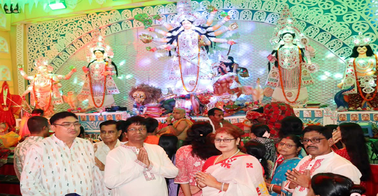 সিলেটে চৈতালী সংঘের উদ্যোগে শারদীয় দুর্গাপূজার আয়োজন